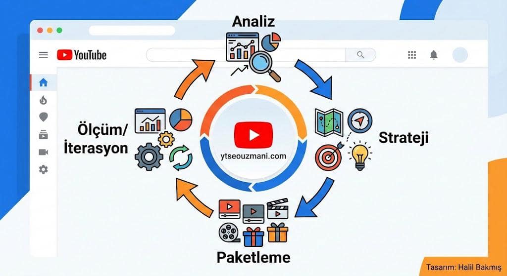 Youtube Danışmanlık 2 YouTube danışmanlık süreci: Analiz, Strateji, Paketleme, Ölçüm ve İterasyon